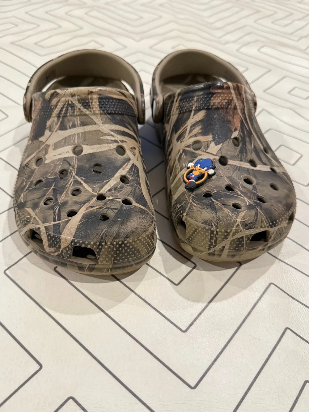 CROCS Kids Camo Slip-On Sandals